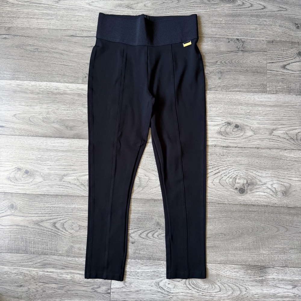 Calvin Klein Power Stretch High-Waisted Seamed Leggings - Size Medium